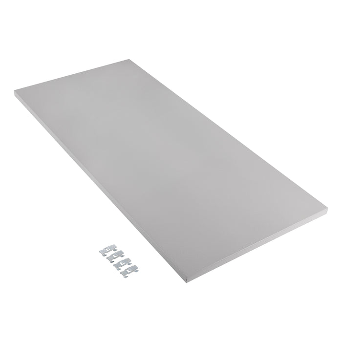Granite shelf  on white background with mounting hooks
