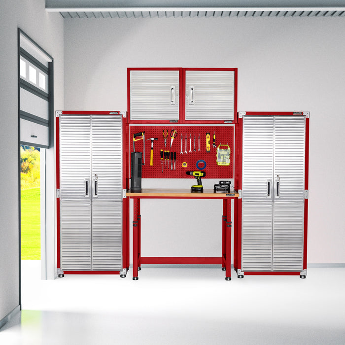 UltraHD® Height Adjustable Workbench, Red