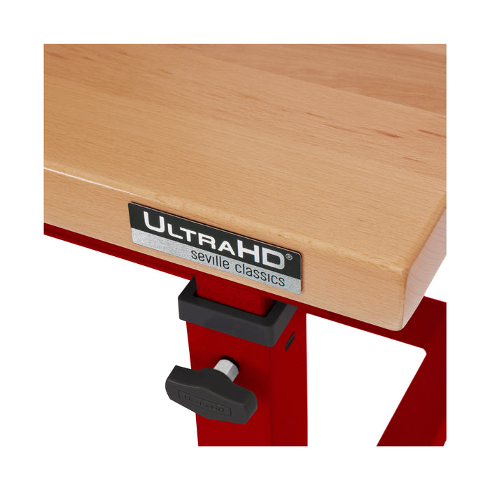 UltraHD® Height Adjustable Workbench, Red