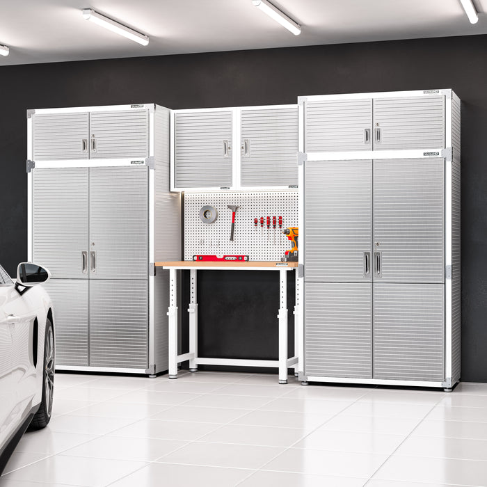 UltraHD® Height Adjustable Workbench, White
