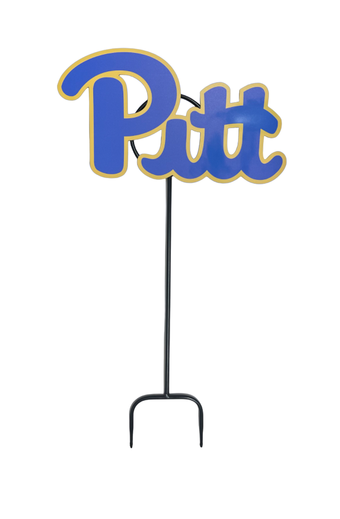 University of Pittsburgh logo yard decor