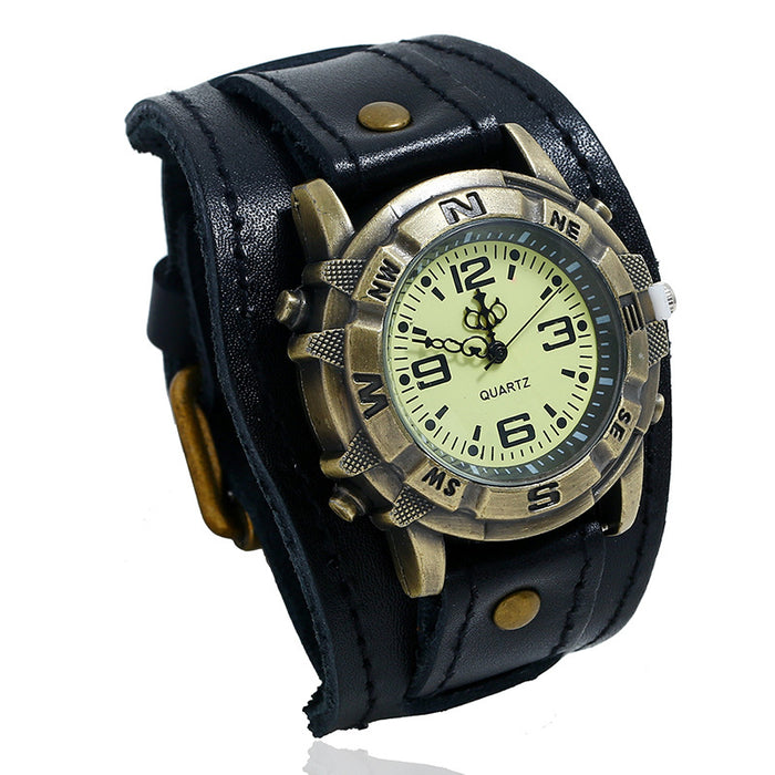 Vintage Leather Quartz Watch