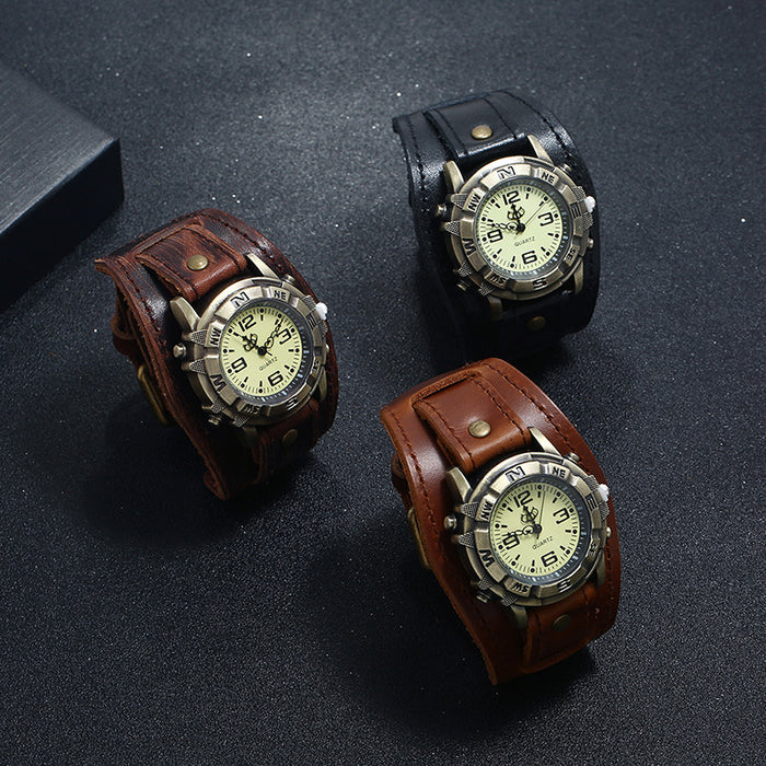 Vintage Leather Quartz Watch