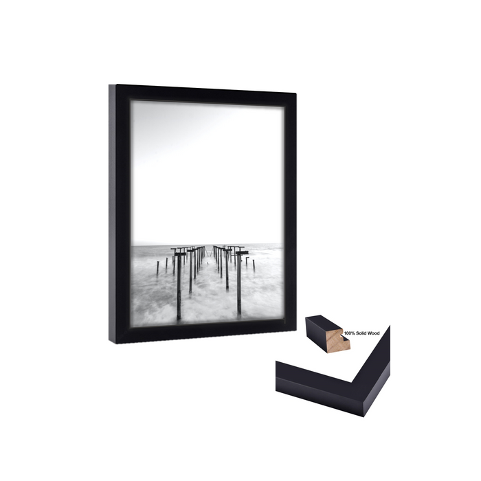 27x30 PIcture Frame Black Wood 27x30 Picture or poster print