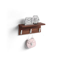 Wall coat hanger, Rachele, 15.74 in, Walnut