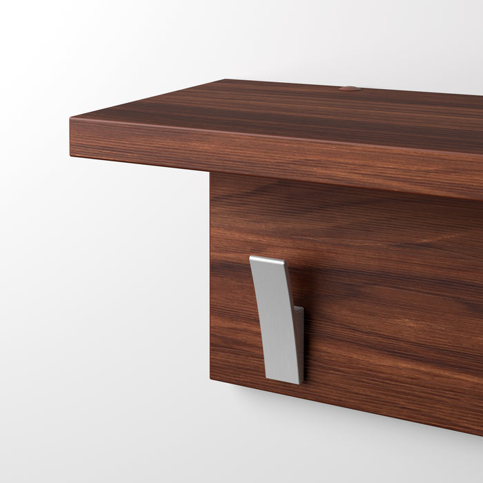 Wall coat hanger, Rachele, 23.62 in, Walnut