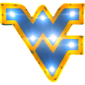 West Virginia WV Lighted Recycled Metal Wall Decor