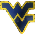 West Virginia WV Logo Recycled Metal Wall Decor