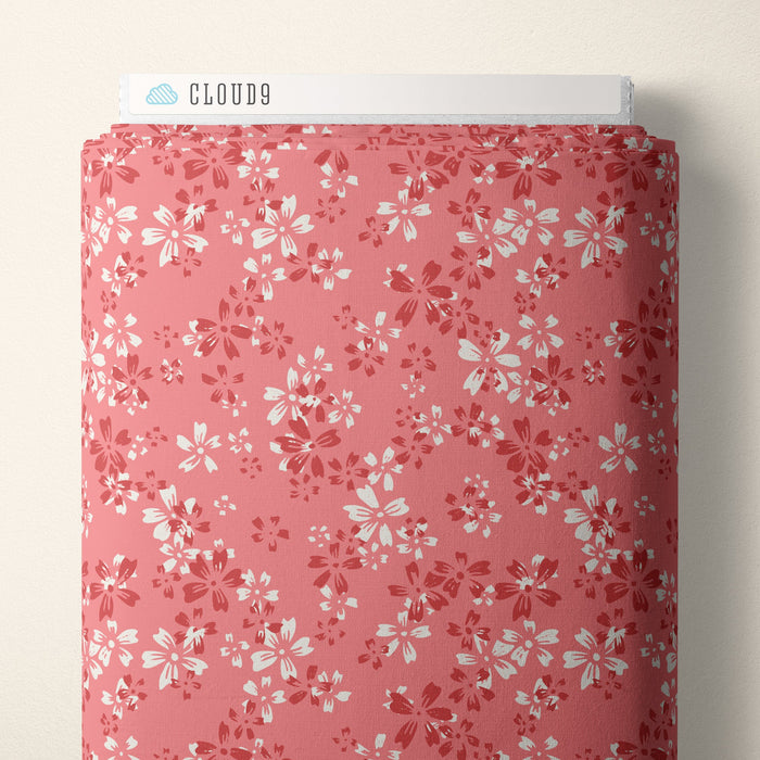 Wildflower - Pink - Eventide - Jillian Anderson - Cloud 9 Fabrics - Poplin - Simplifi Fabric