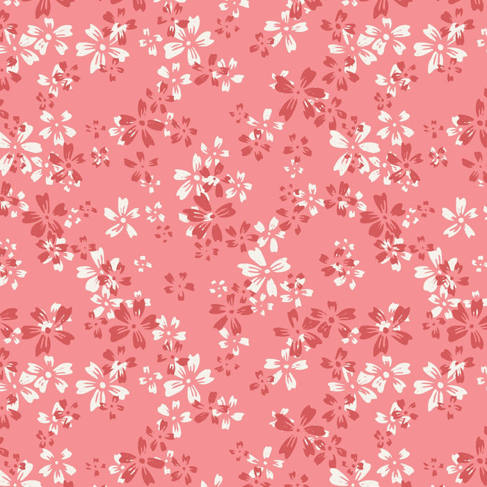 Wildflower - Pink - Eventide - Jillian Anderson - Cloud 9 Fabrics - Poplin - Simplifi Fabric