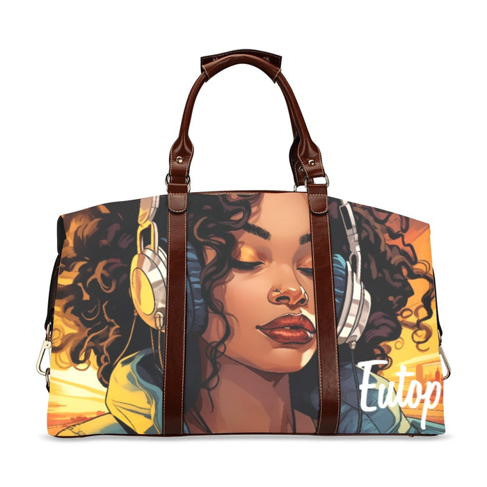 Woman Radio Host Flight Bag