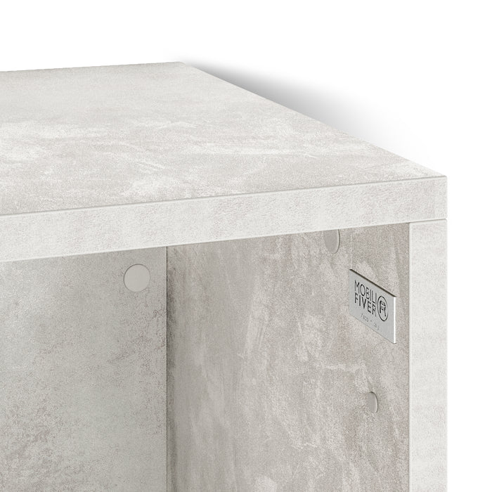 X Wall Unit 27.55 in Without Door, Concrete Effect, Grey