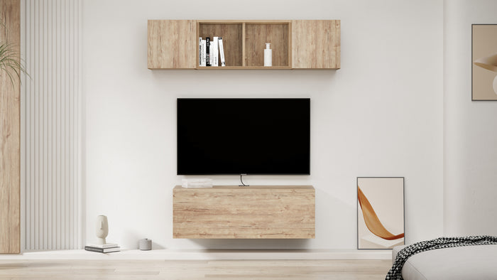 X Wall Unit 27.55 in Without Door, Oak