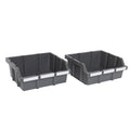 XL Gray Bins for Commercial Bin Rack (2-Pack)