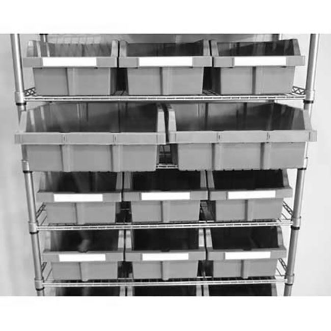 XL Gray Bins for Commercial Bin Rack (2-Pack)