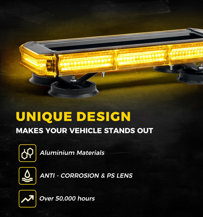 Xprite 18 inch 150 LED Rooftop Emergency Strobe Light