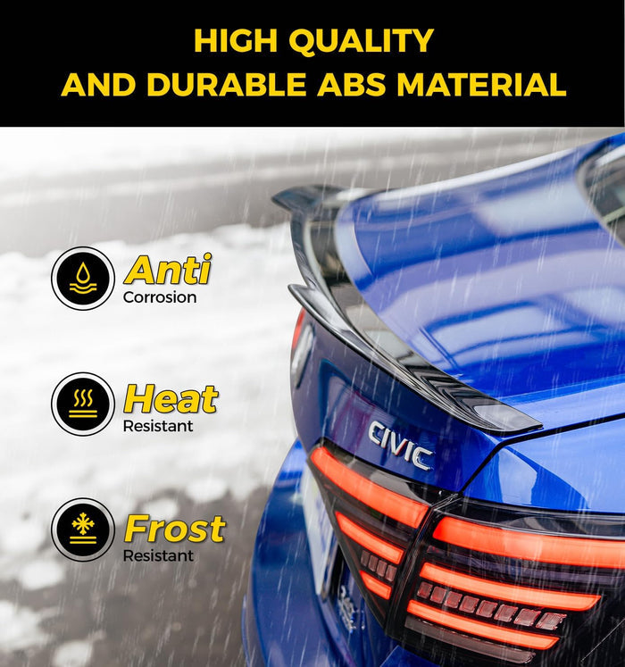 Xprite Rear Roof Spoiler Compatible with Honda Civic