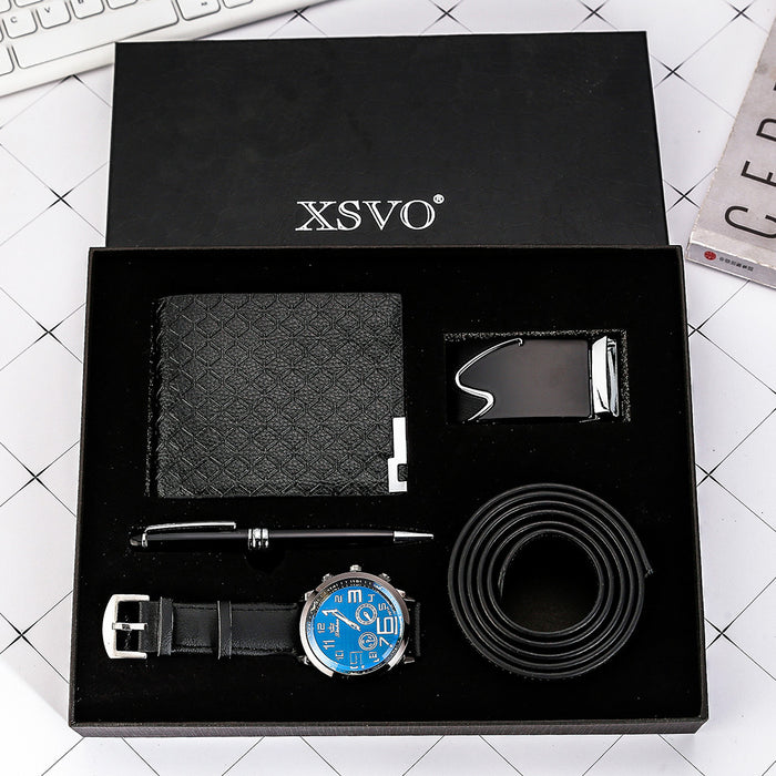 XSVO Belt Wallet Watch Pen Gift Set