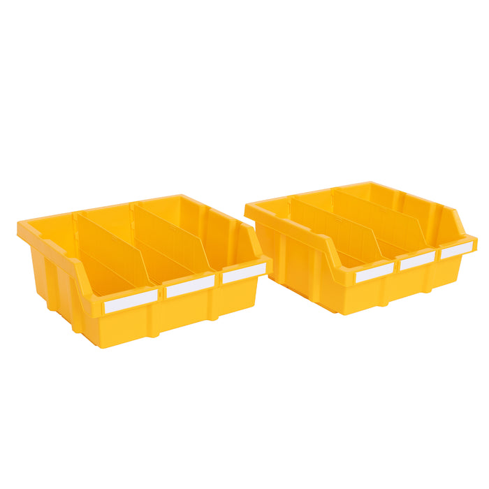 Yellow Bin Rack Dividers for Commercial Bin Rack (6-Pack)