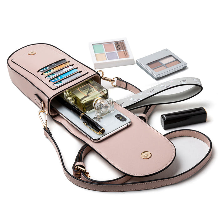 Zipper Mobile Phone Crossbody Bag