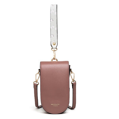 Zipper Mobile Phone Crossbody Bag